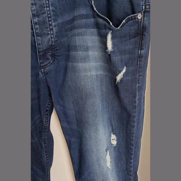 Calvin Klein 5 Pocket Slim Fit Distressed Jeans - Picture 7 of 13